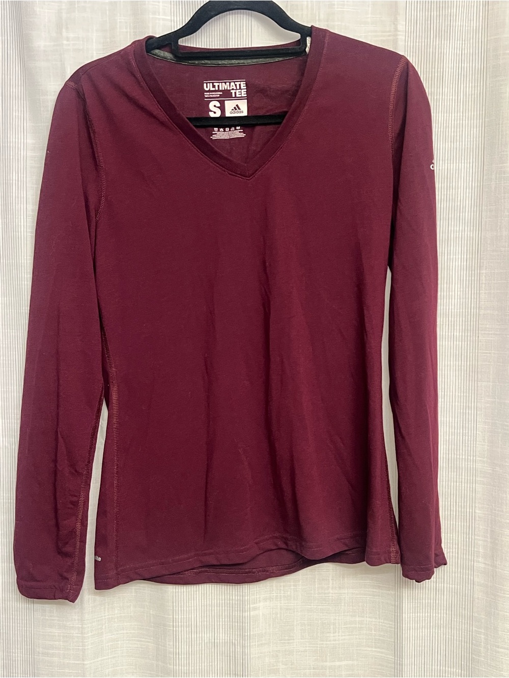 Adidas maroon Ultimate Tee v-neck!